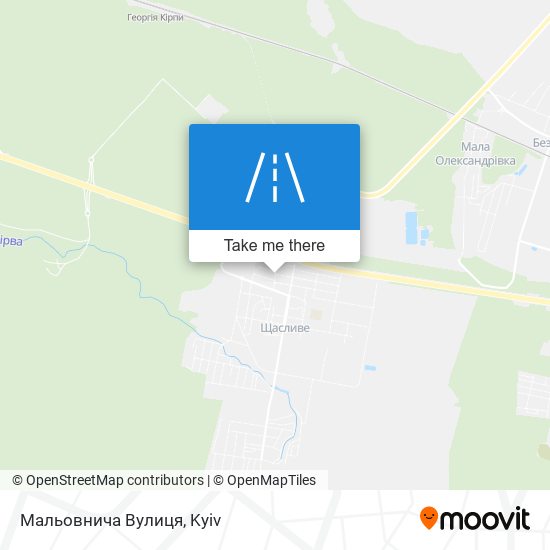 Мальовнича Вулиця map