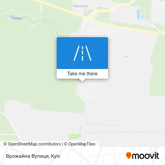Карта Врожайна Вулиця