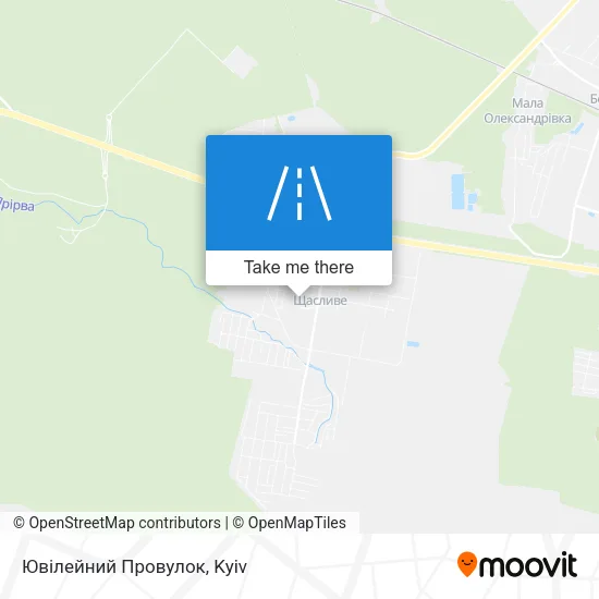 Карта Ювілейний Провулок