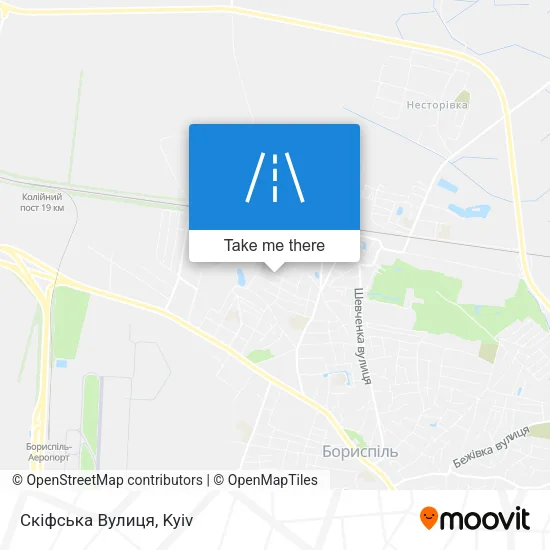 Карта Скіфська Вулиця