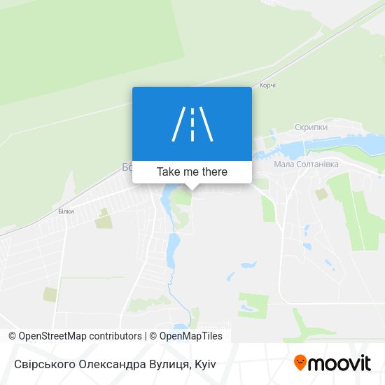 Свірського Олександра Вулиця map