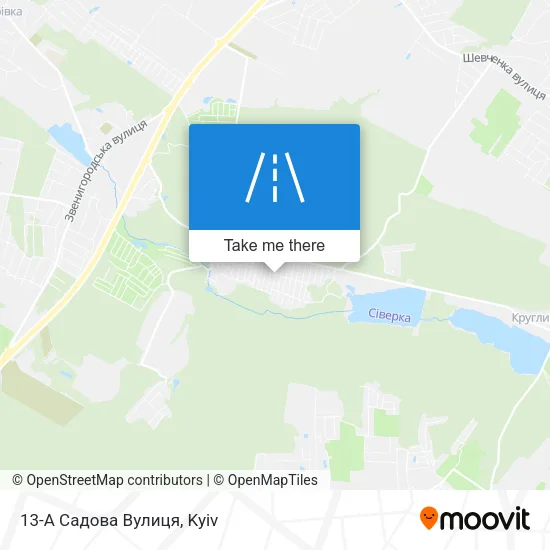 Карта 13-А Садова Вулиця