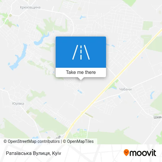 Карта Ратаївська Вулиця