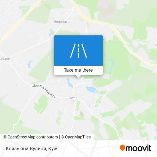 Карта Князькіна Вулиця