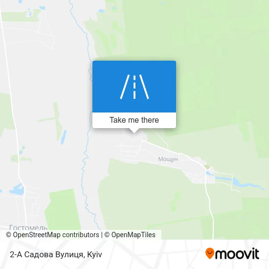 Карта 2-А Садова Вулиця