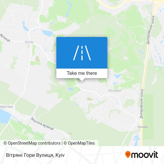 Вітряні Гори Вулиця map