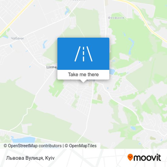 Карта Львова Вулиця