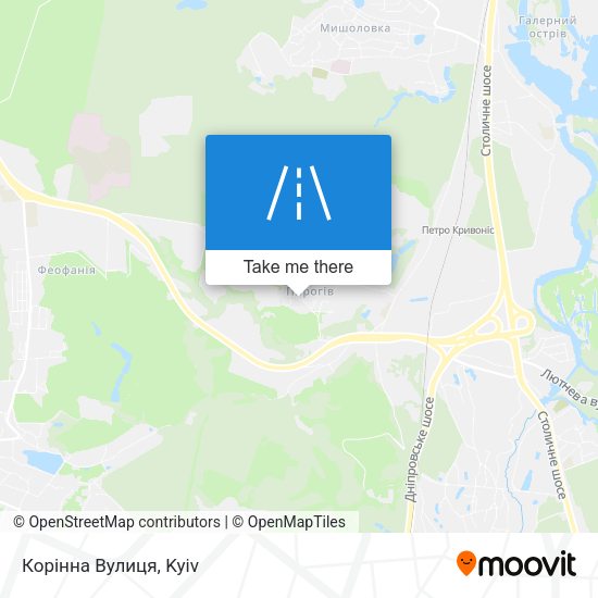 Корінна Вулиця map