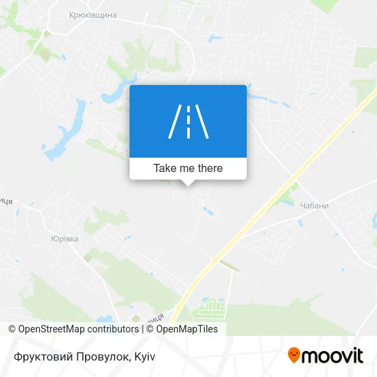 Карта Фруктовий Провулок