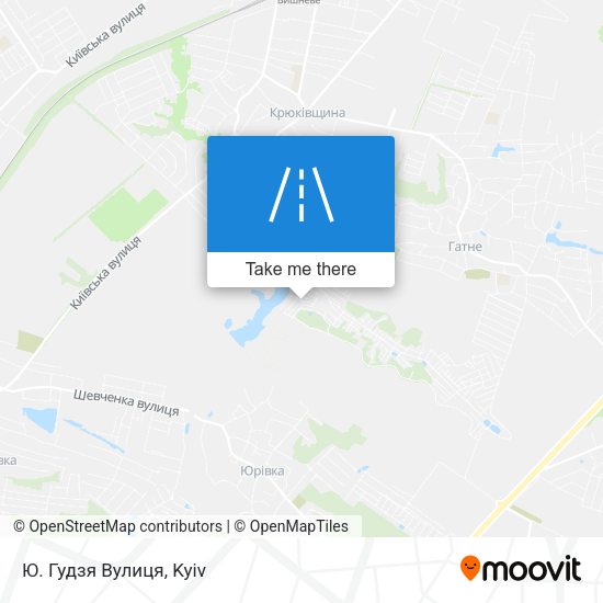 Ю. Гудзя Вулиця map