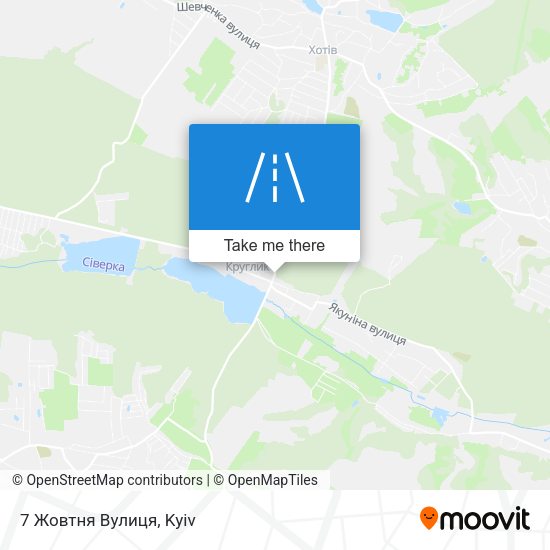 Карта 7 Жовтня Вулиця