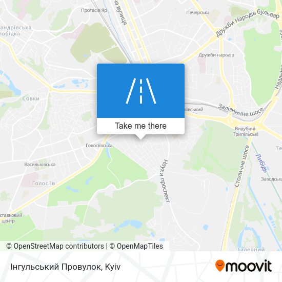 Інгульський Провулок map