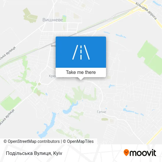 Карта Подільська Вулиця