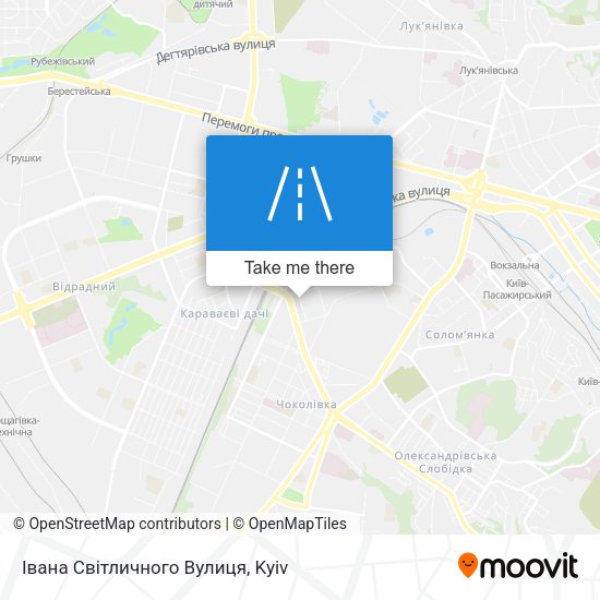 Івана Світличного Вулиця map