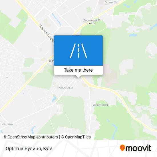 Карта Орбітна Вулиця