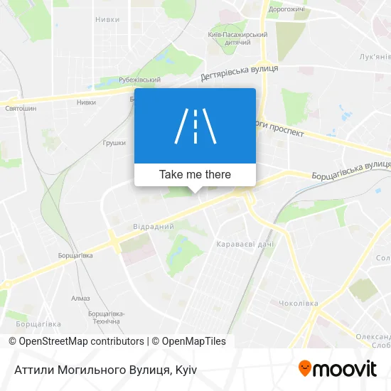 Карта Аттили Могильного Вулиця