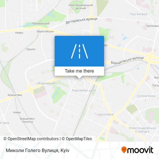 Миколи Голего Вулиця map