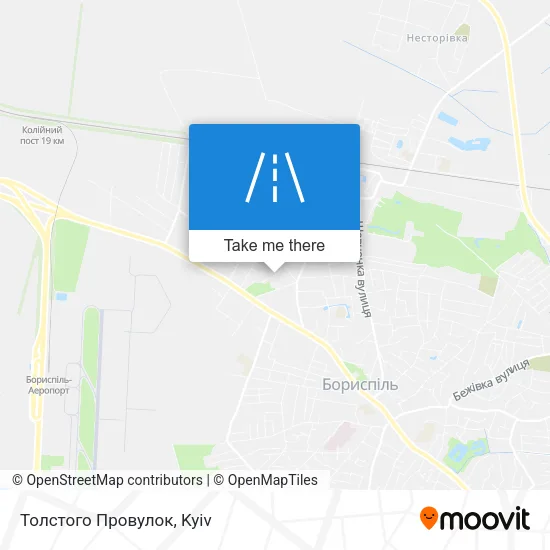Карта Толстого Провулок