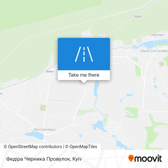 Карта Федіра Черника Провулок