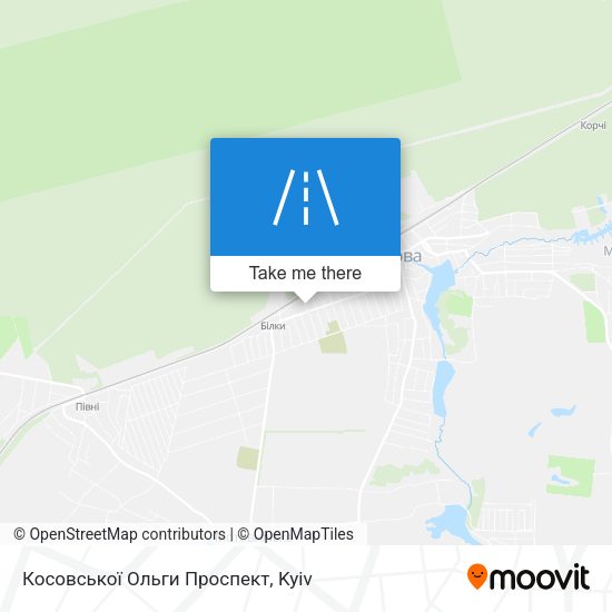 Косовської Ольги Проспект map