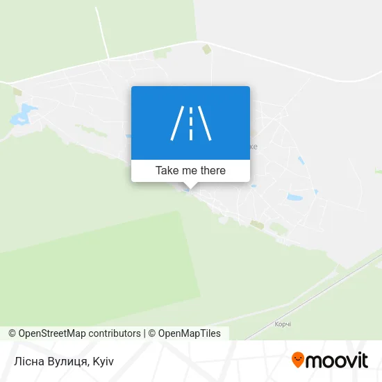 Карта Лісна Вулиця