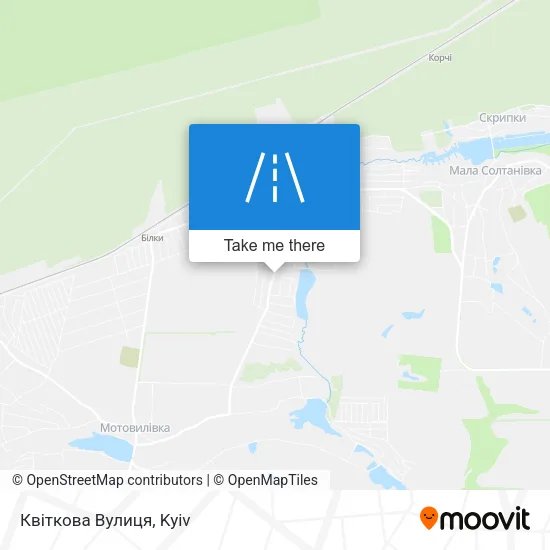 Карта Квіткова Вулиця