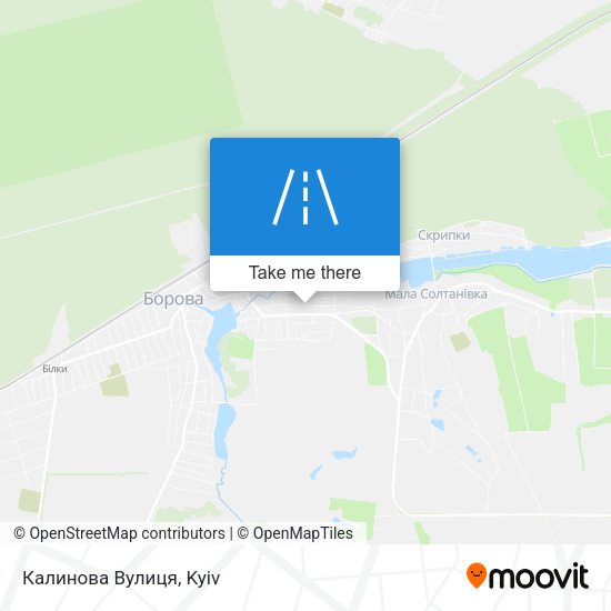 Калинова Вулиця map