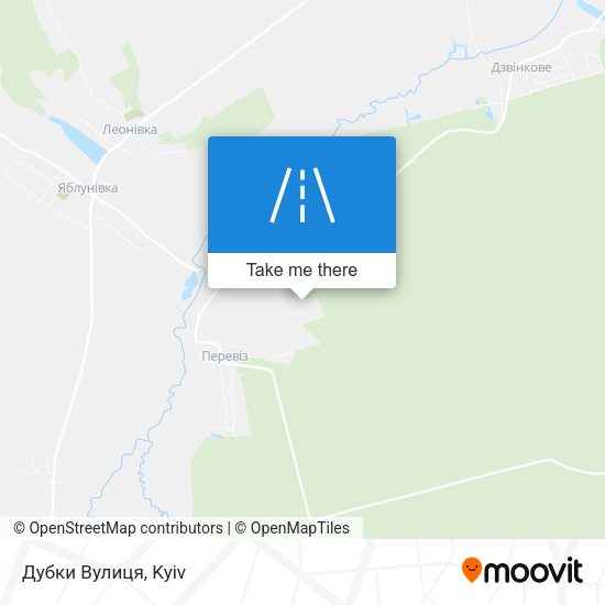 Карта Дубки Вулиця