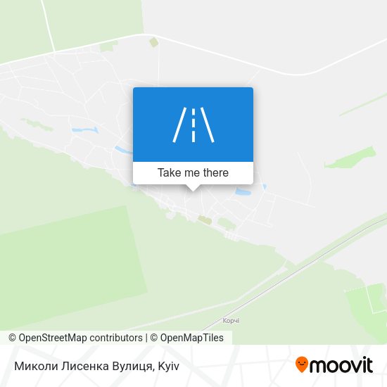 Миколи Лисенка Вулиця map