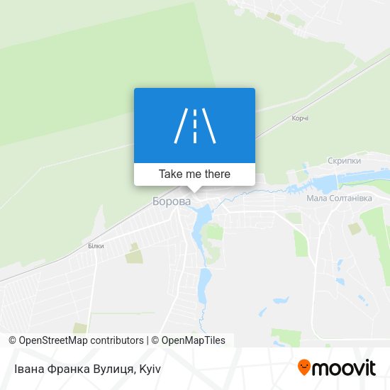 Карта Івана Франка Вулиця