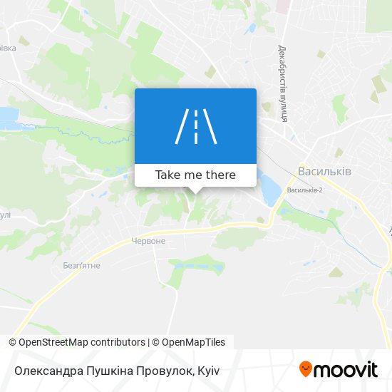 Карта Олександра Пушкіна Провулок
