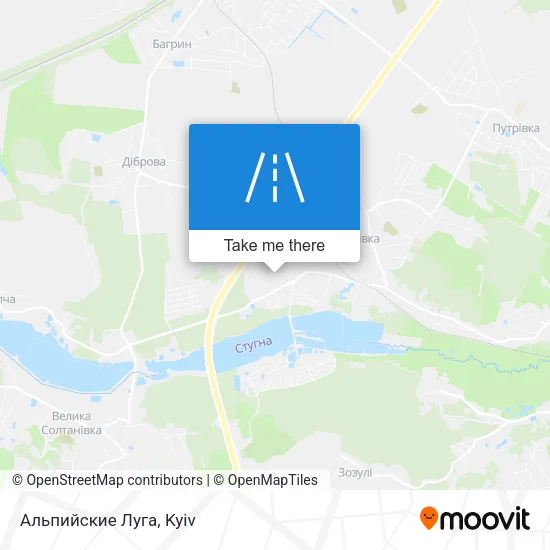Карта Альпийские Луга