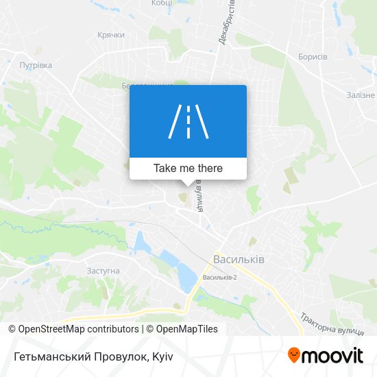 Гетьманський Провулок map