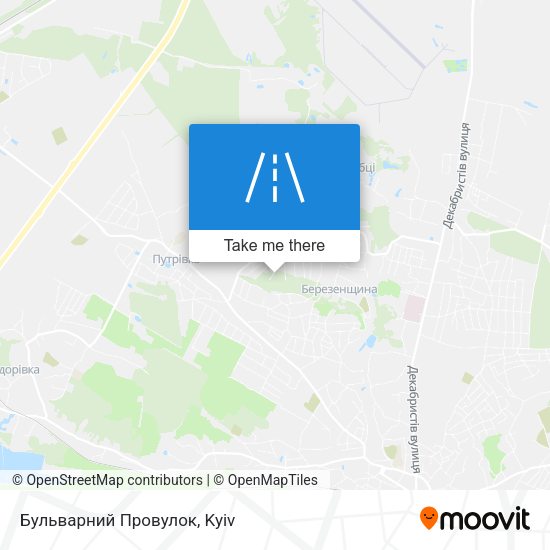 Бульварний Провулок map