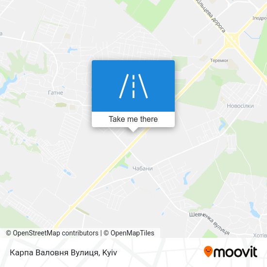 Карпа Валовня Вулиця map