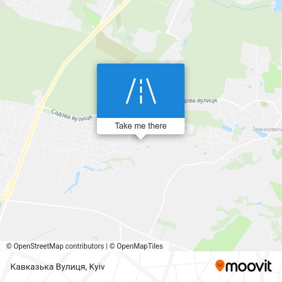 Кавказька Вулиця map