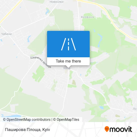 Карта Паширова Площа