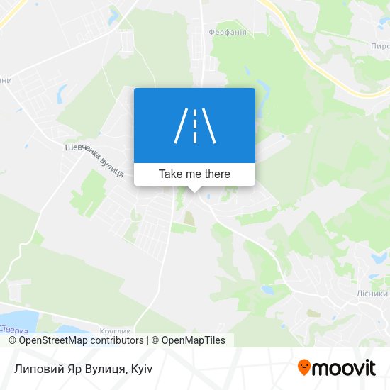 Карта Липовий Яр Вулиця