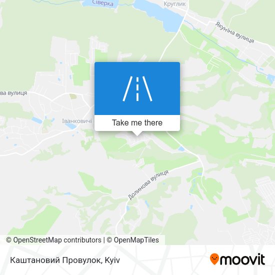 Каштановий Провулок map