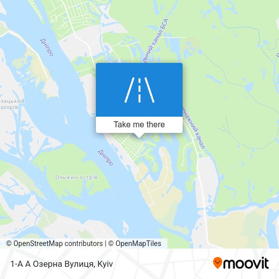 1-А А Озерна Вулиця map