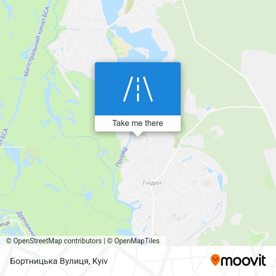 Бортницька Вулиця map