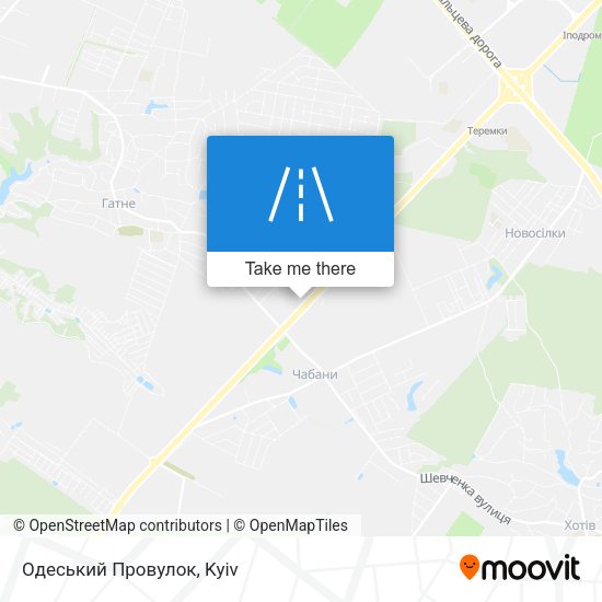Карта Одеський Провулок