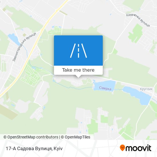 17-А Садова Вулиця map