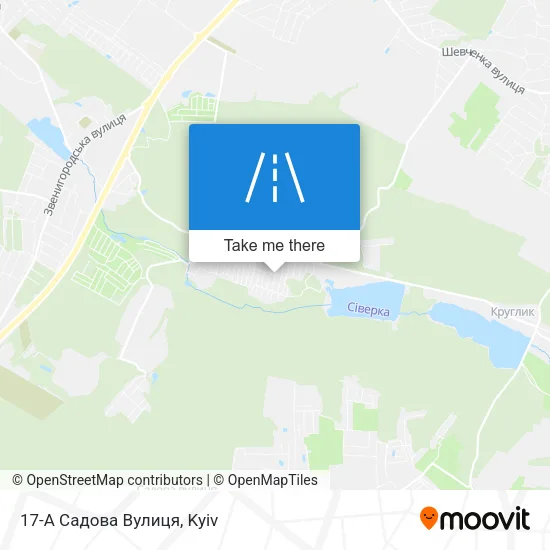 Карта 17-А Садова Вулиця