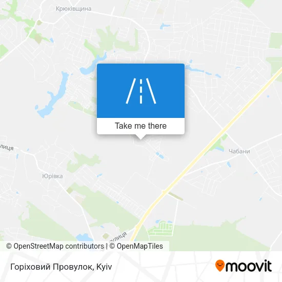 Карта Горіховий Провулок
