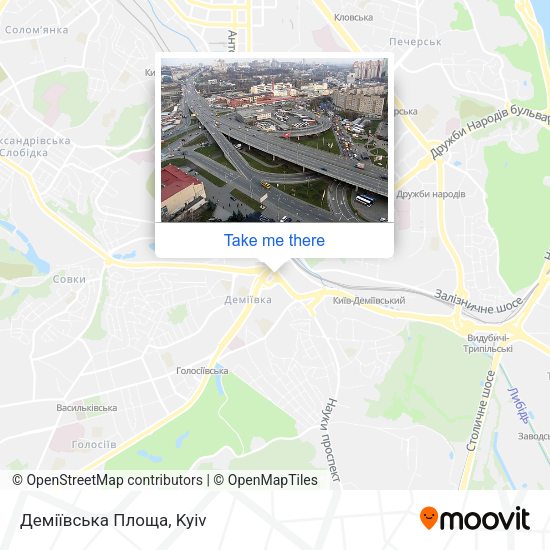 Карта Деміївська Площа