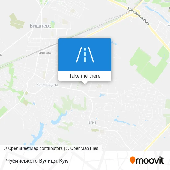 Карта Чубинського Вулиця