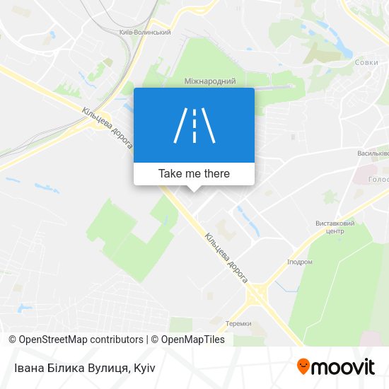Івана Білика Вулиця map