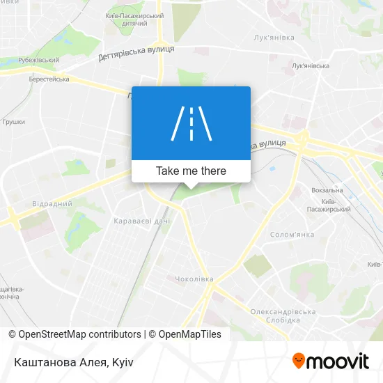 Карта Каштанова Алея