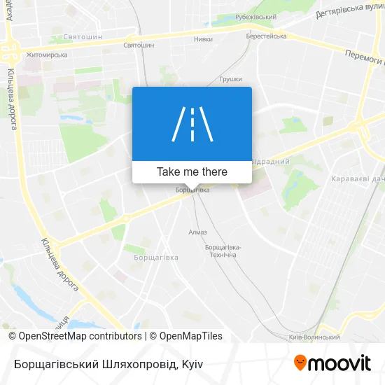 Карта Борщагівський Шляхопровід